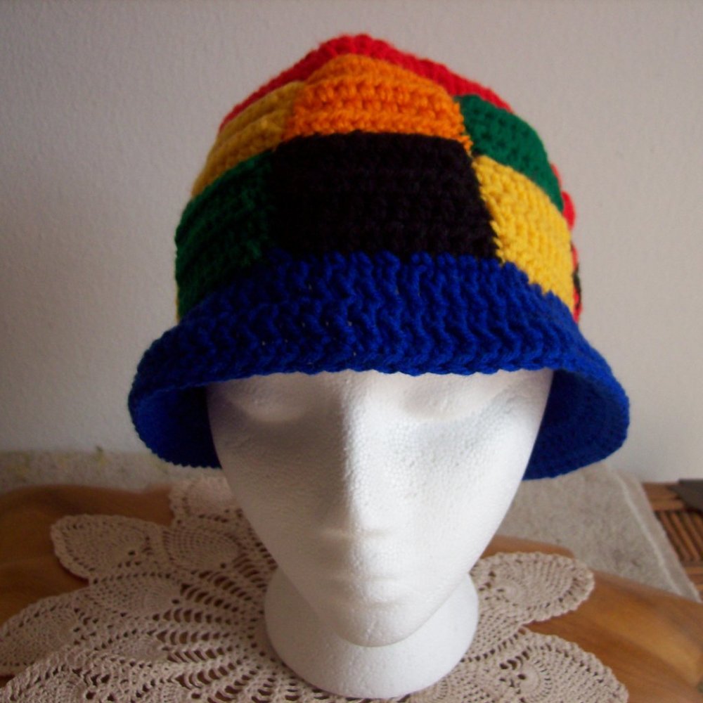 Harry Styles Inspired Patchwork Bucket Hat - image 2